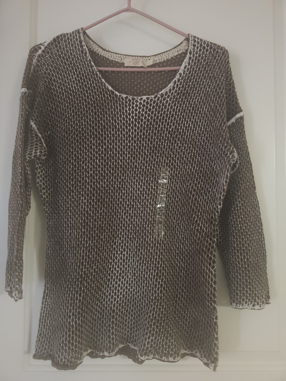 Paradise Shores Open-Knit Sweater Size L